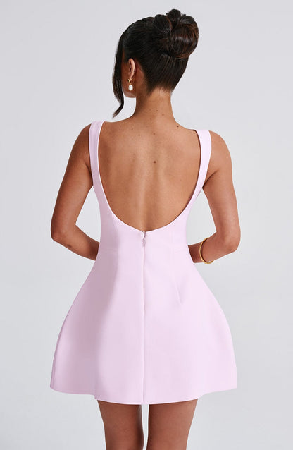 Veronica | Bubble Hem Scoop Back Summer Dress