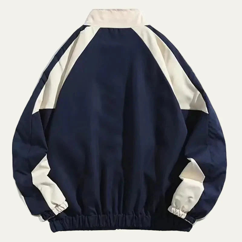 Men's Solid Color Full Zip Sports Jacket