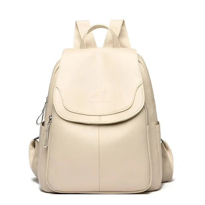 Classic Brown Ladies Backpack Bag