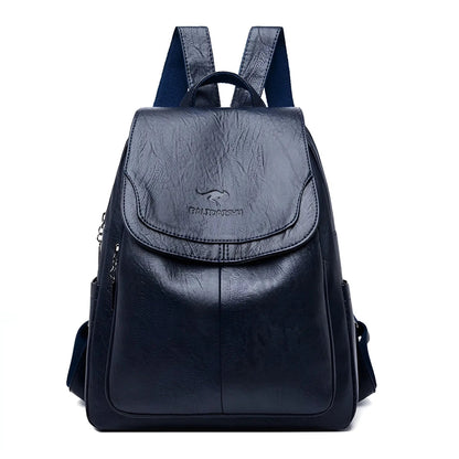 Classic Brown Ladies Backpack Bag