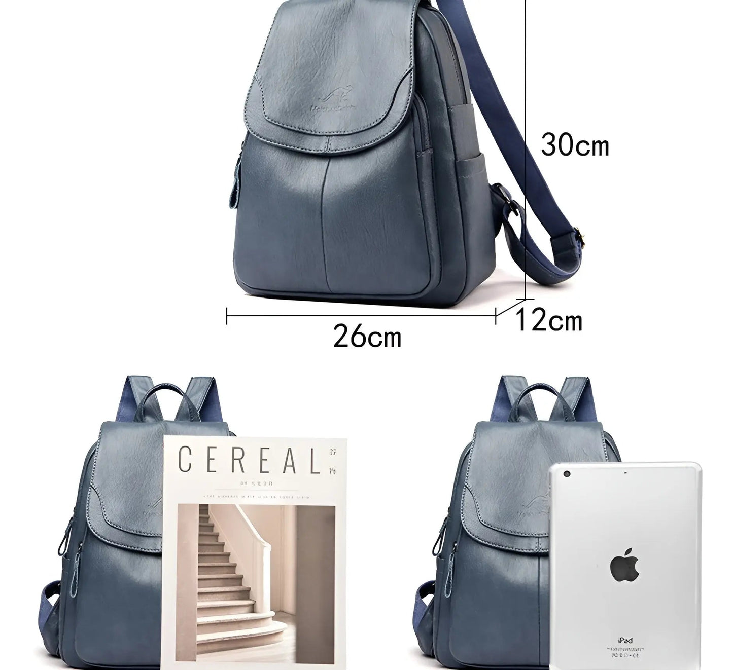 Classic Brown Ladies Backpack Bag