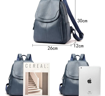 Classic Brown Ladies Backpack Bag