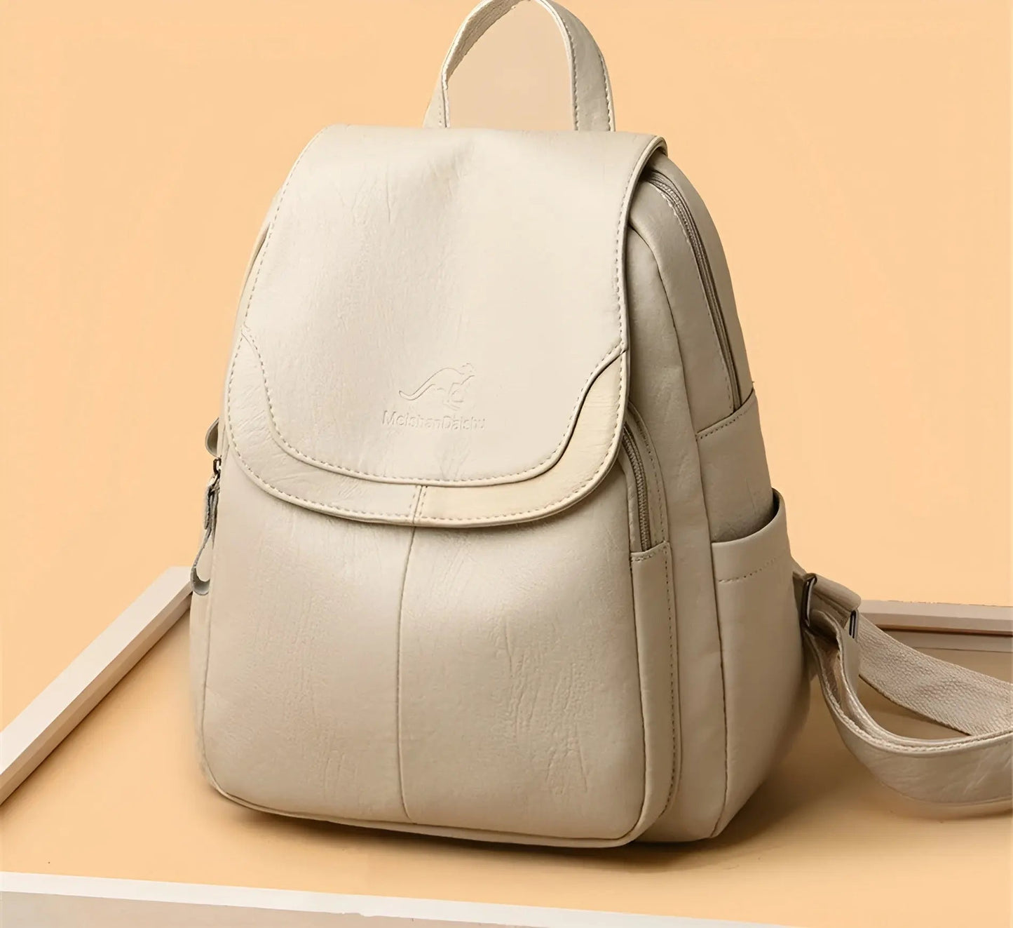 Classic Brown Ladies Backpack Bag