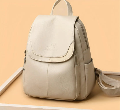 Classic Brown Ladies Backpack Bag