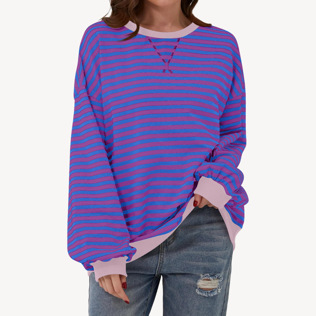 Ladies Classic Vertical Stripe Shirt