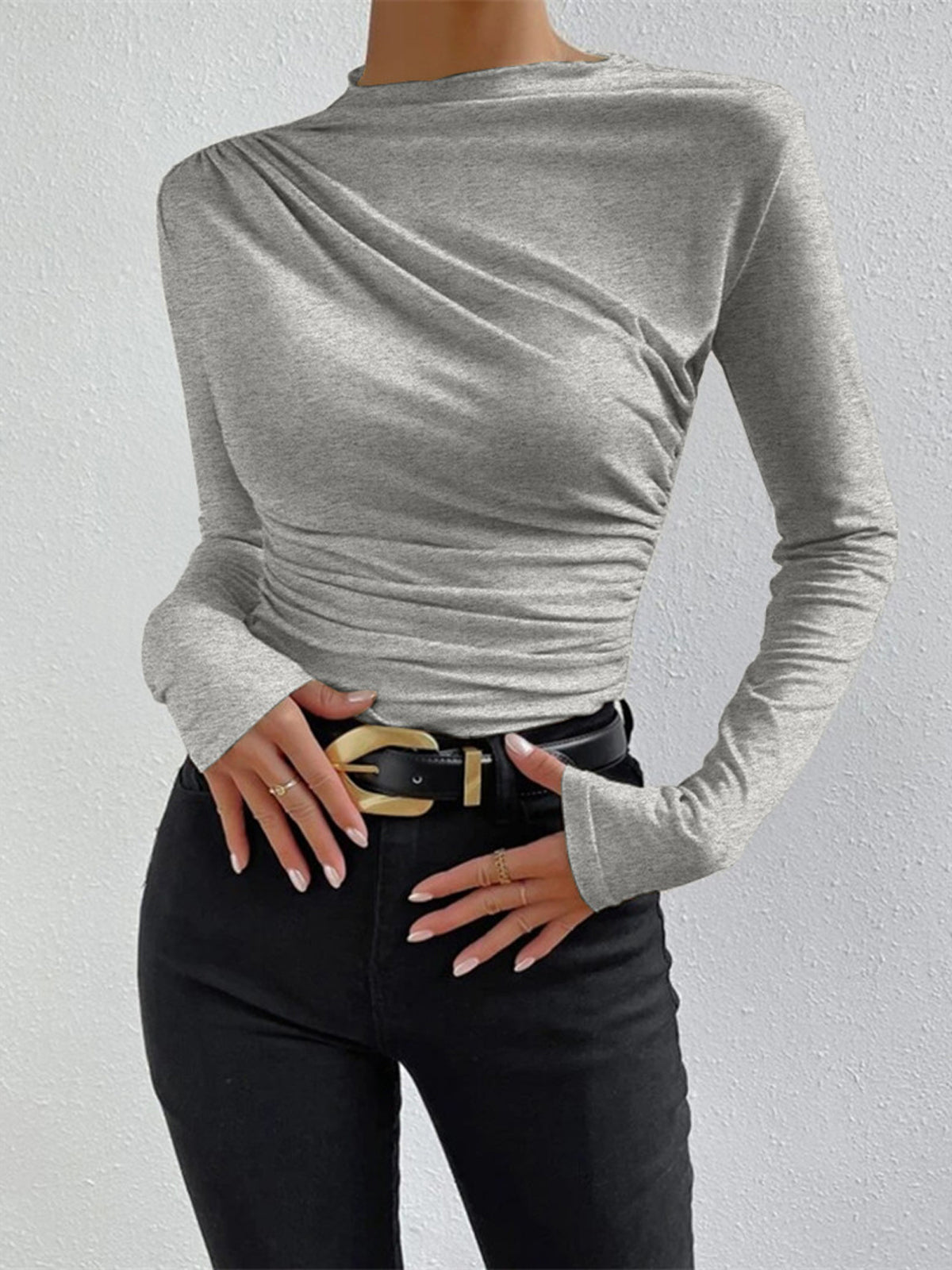 Festive Ruffled Long Sleeve Party Shirt - OutfitLondon