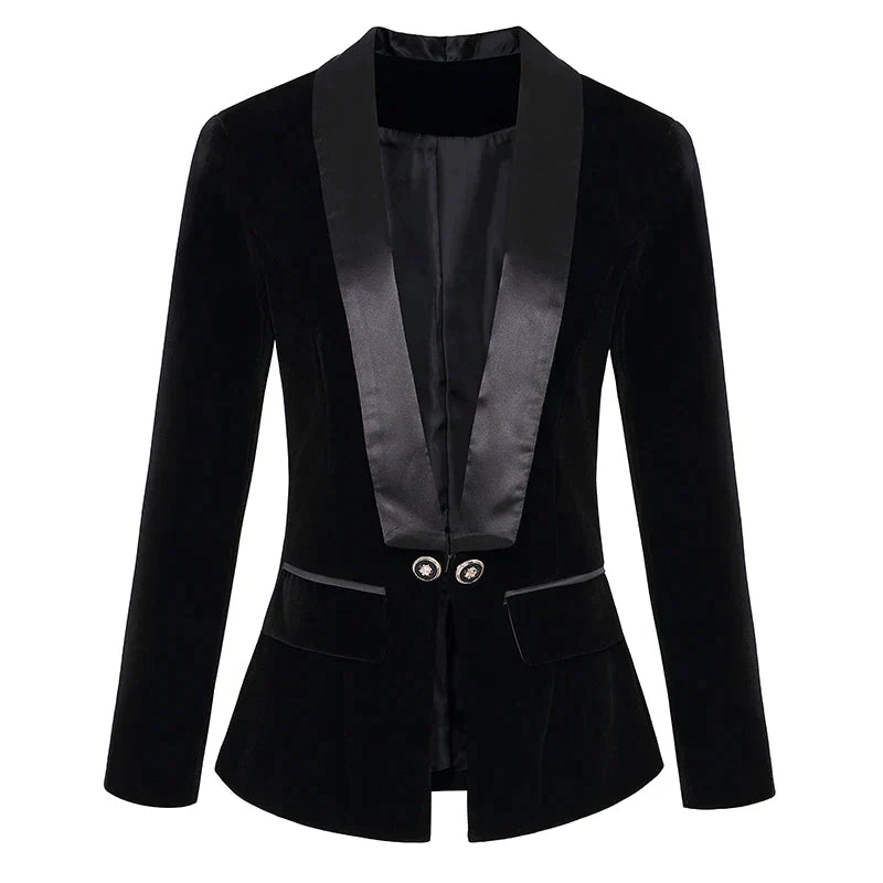 Luxury Soft Women's Velvet Jacket