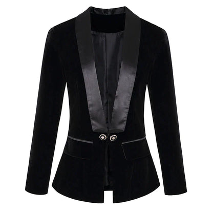 Luxury Soft Women's Velvet Jacket