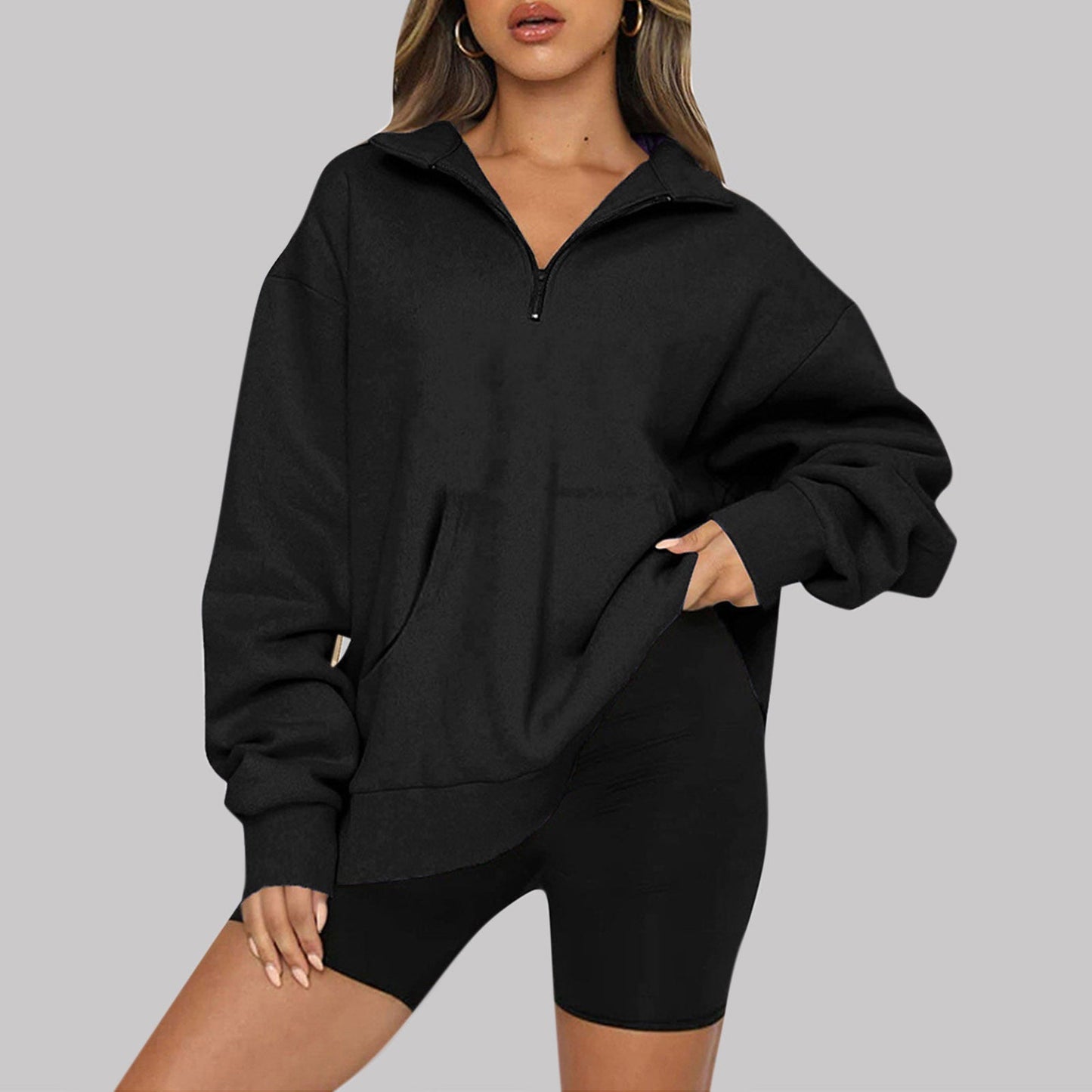 Cozy Fleece Lined Winter Sweatshirt