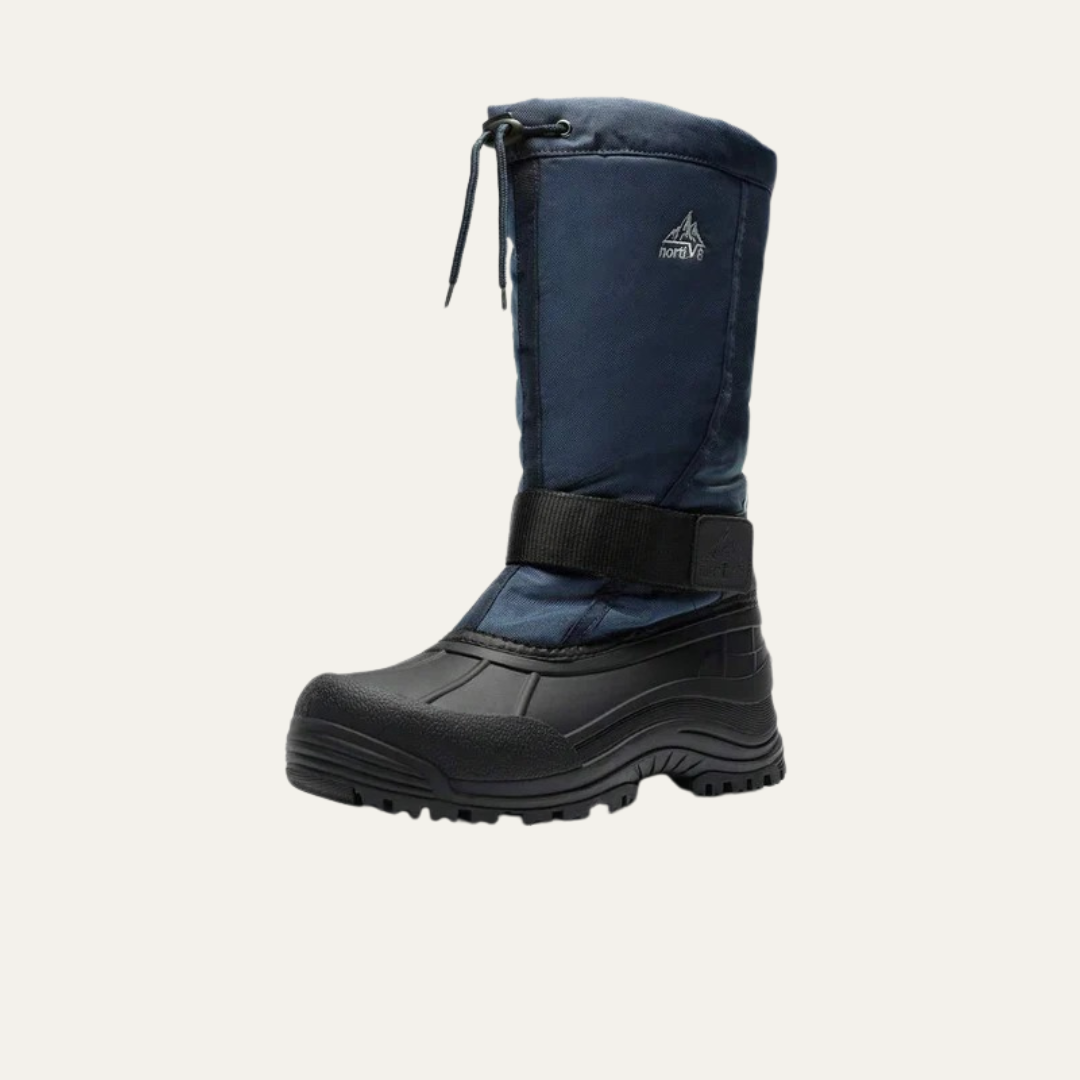 Men's High Insulated Snow Boots with Strap and Laces