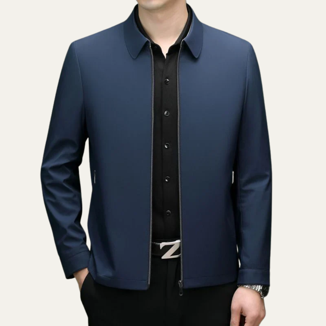 Classic Slim Fit Harrington Coat - OutfitLondon