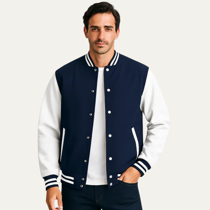 Men's Retro Style Contrast Jacket - OutfitLondon