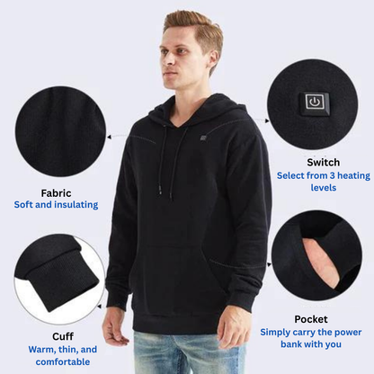 Warm Thermal Jacket with Heating Pads