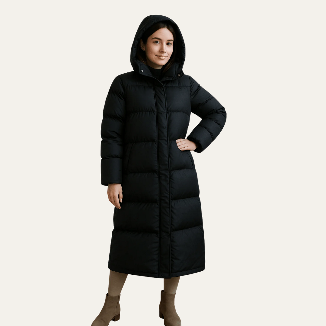 Warm Women's Parka Puffer Jacket with Hood