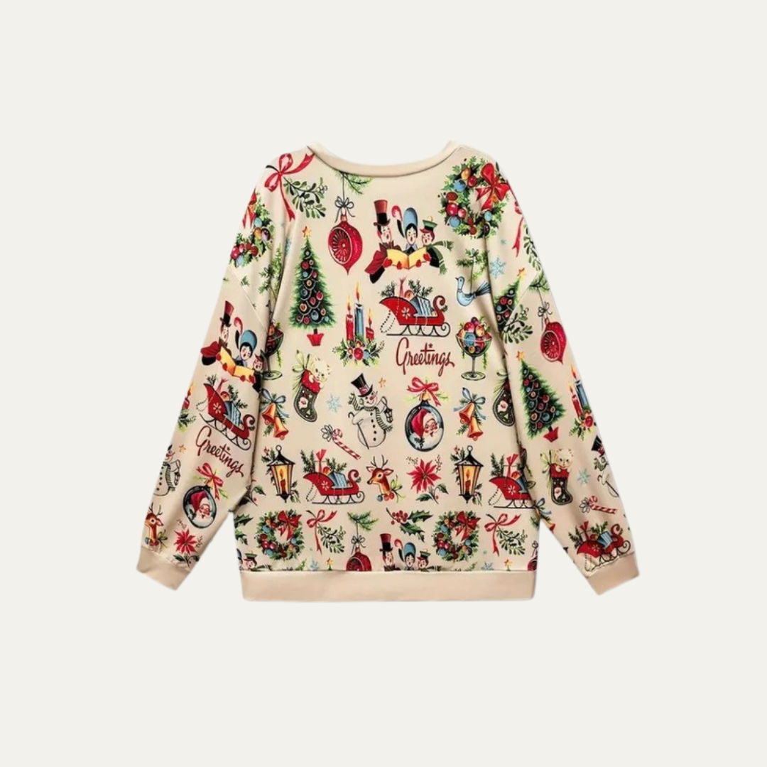 Classic Holiday Graphic Crew Sweatshirt