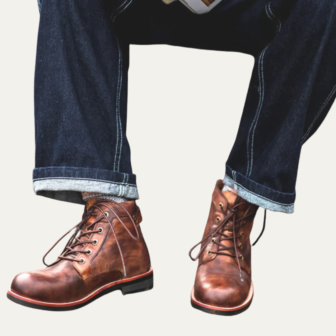 Men's Genuine Brown Ankle Boots