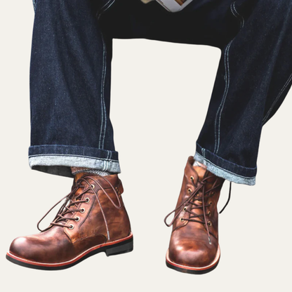 Men's Genuine Brown Ankle Boots