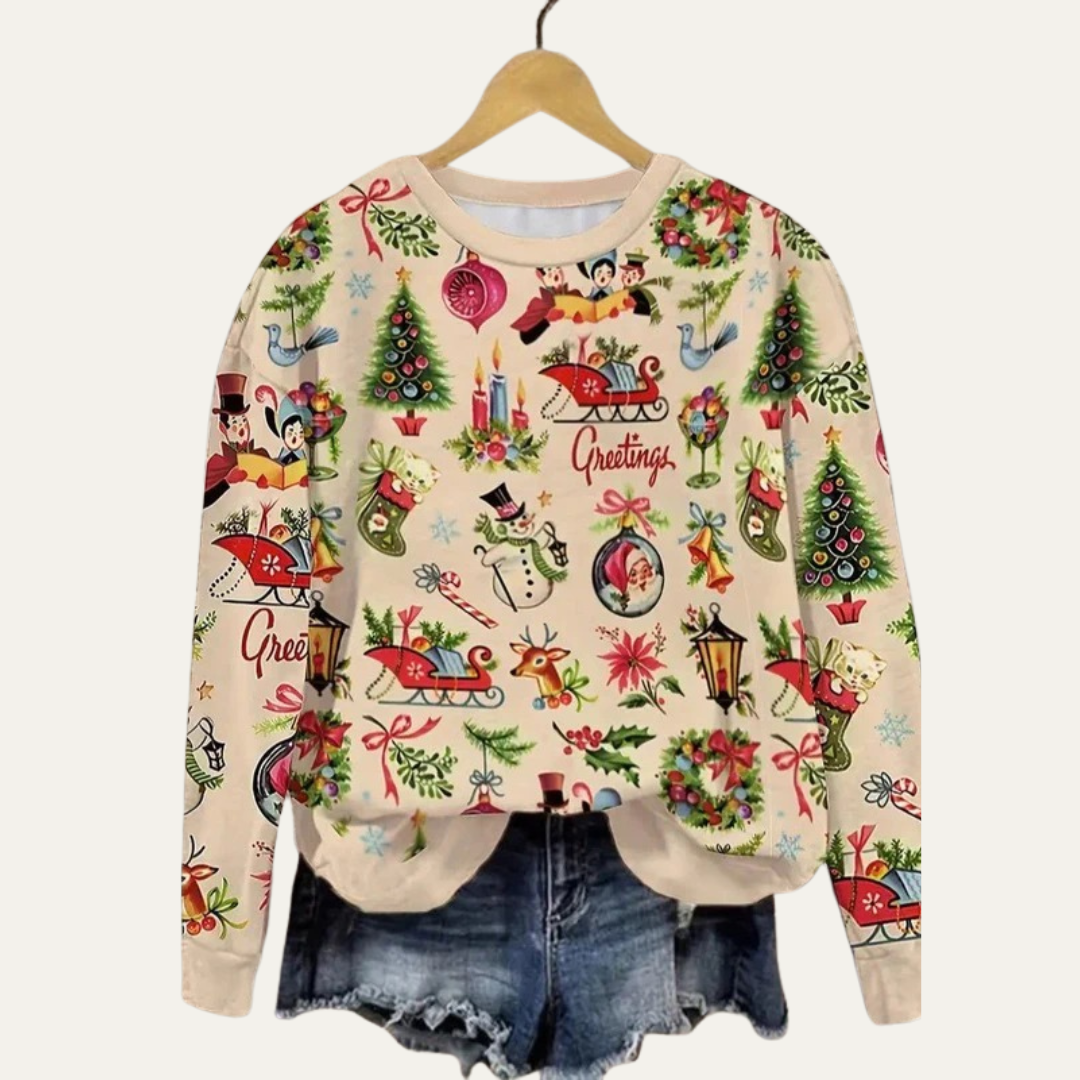 Classic Holiday Graphic Crew Sweatshirt