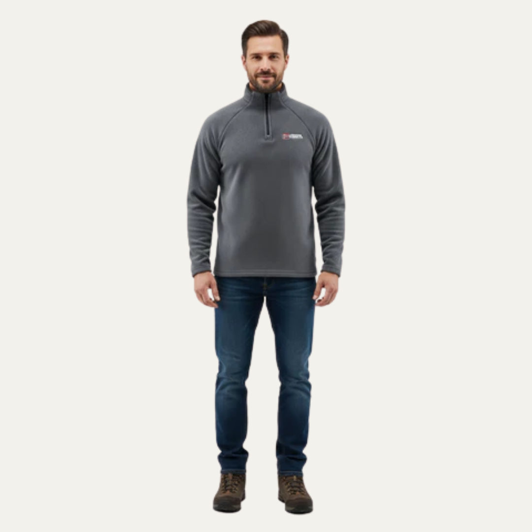 Men's Warm Fleece Quarter Zip Sweatshirt