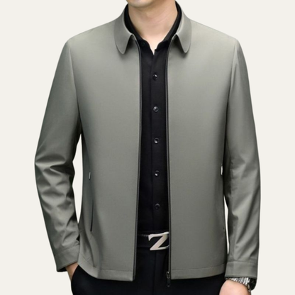 Slim Fit Men's Water Resistant Zip Up Jacket