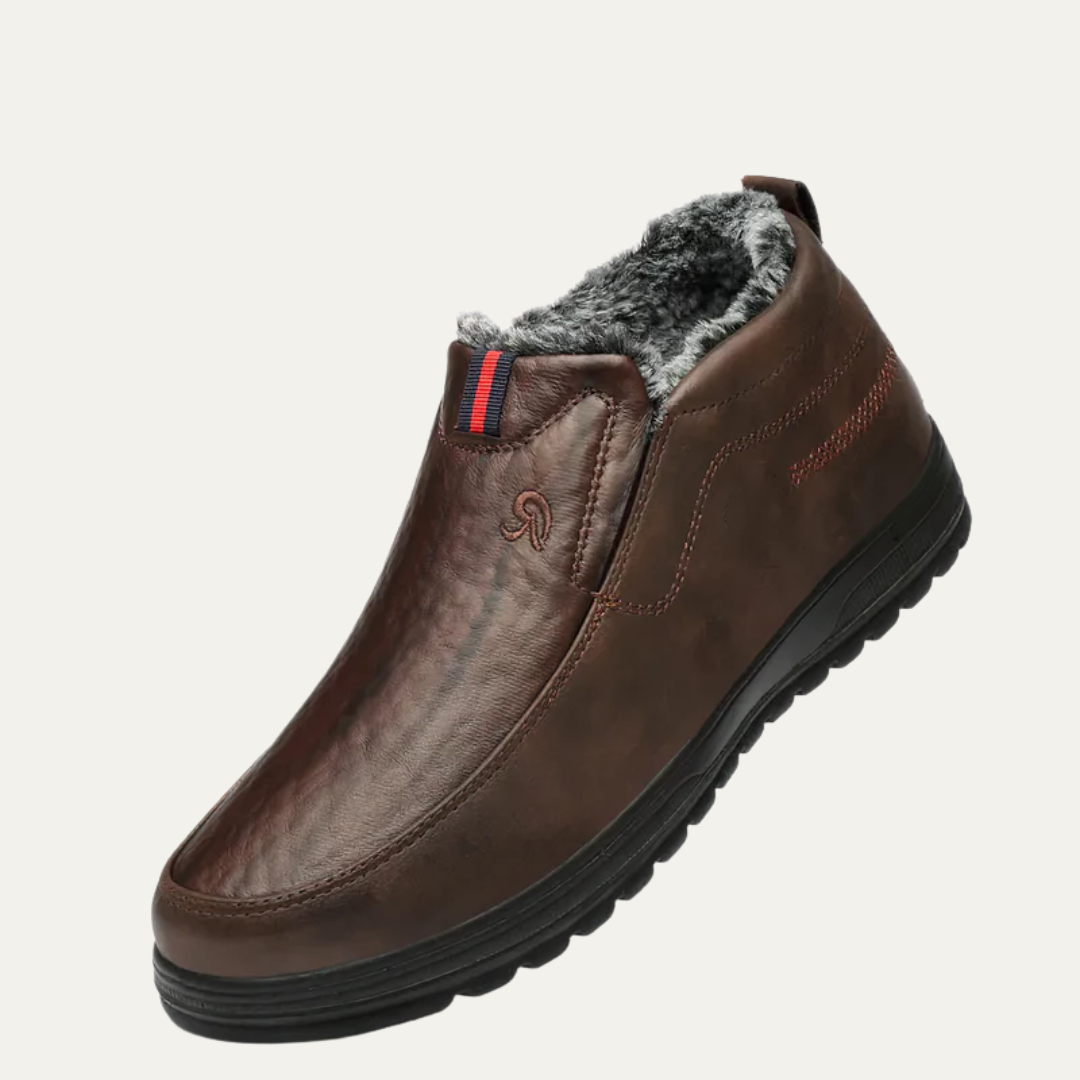 Men's Leather Smart Slip On Insulated Boots
