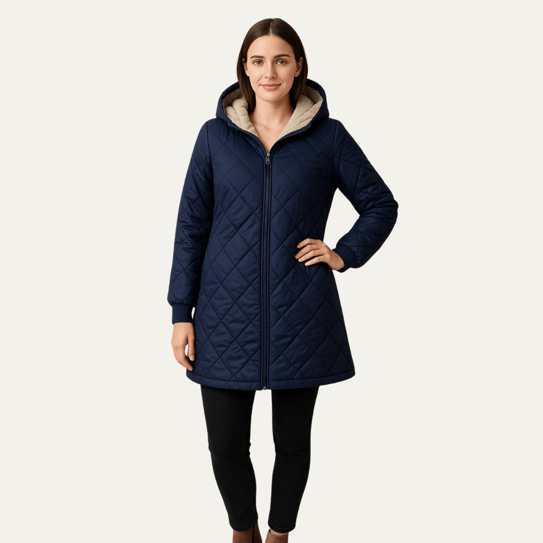 Warm Women's Faux Fur Lined Parka Jacket