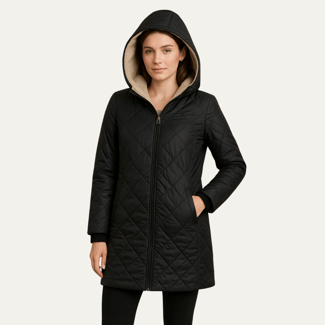 Warm Women's Faux Fur Lined Parka Jacket