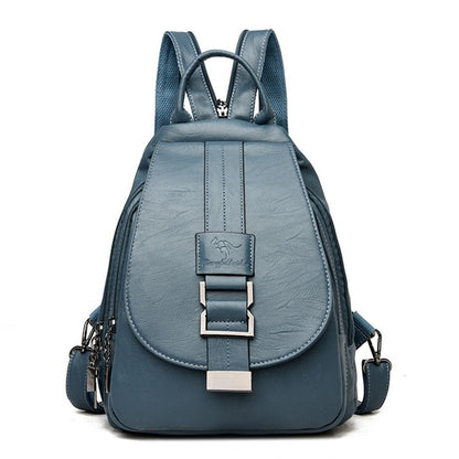 Durable Waterproof Ladies Leather Backpack