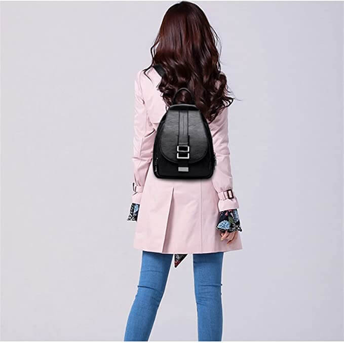Durable Waterproof Ladies Leather Backpack