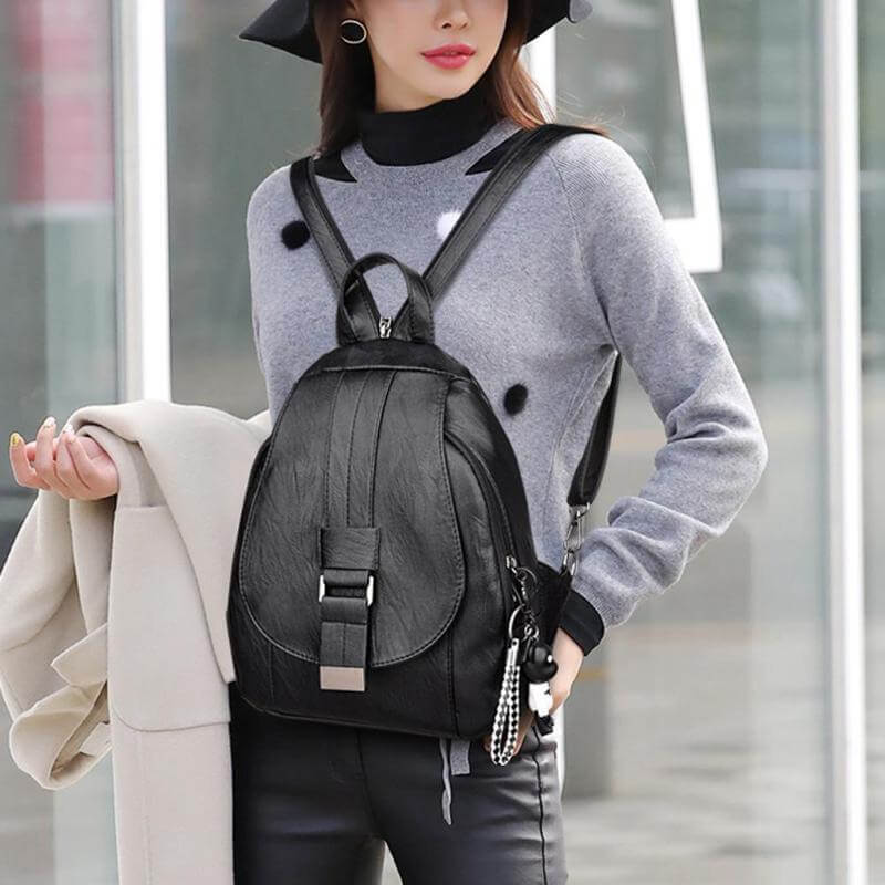 Durable Waterproof Ladies Leather Backpack