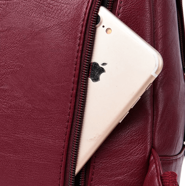 Durable Waterproof Ladies Leather Backpack