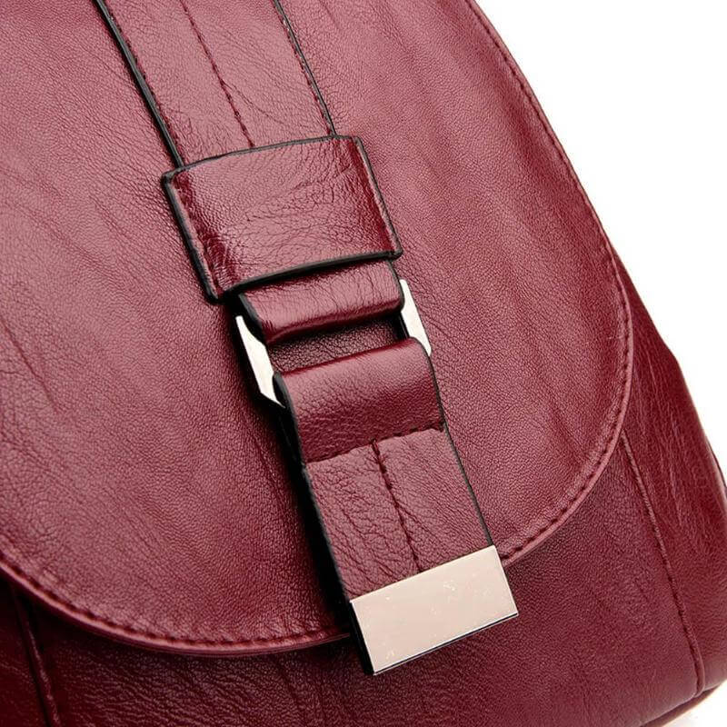 Durable Waterproof Ladies Leather Backpack