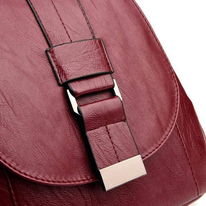 Durable Waterproof Ladies Leather Backpack