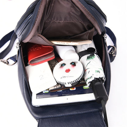Durable Waterproof Ladies Leather Backpack