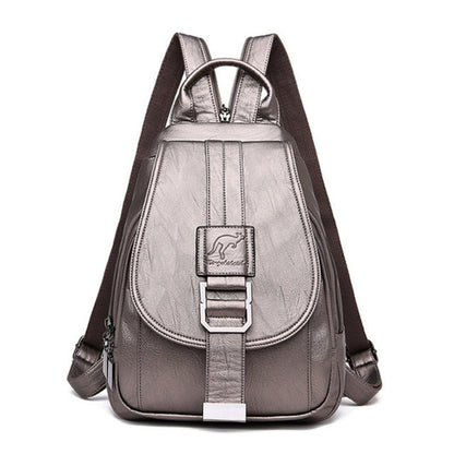 Durable Waterproof Ladies Leather Backpack