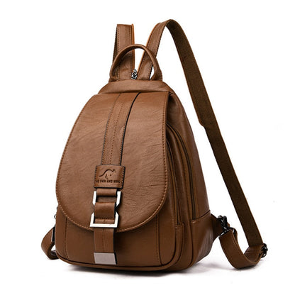 Durable Waterproof Ladies Leather Backpack