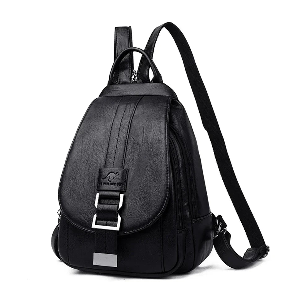 Durable Waterproof Ladies Leather Backpack
