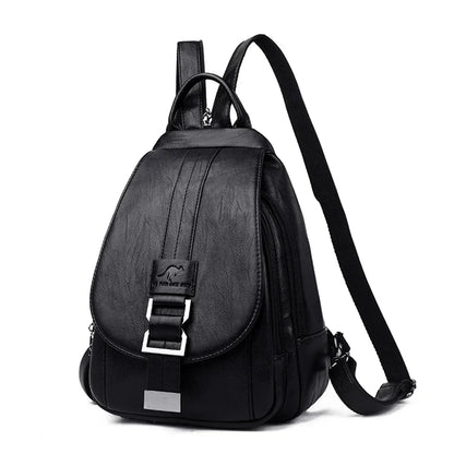 Durable Waterproof Ladies Leather Backpack