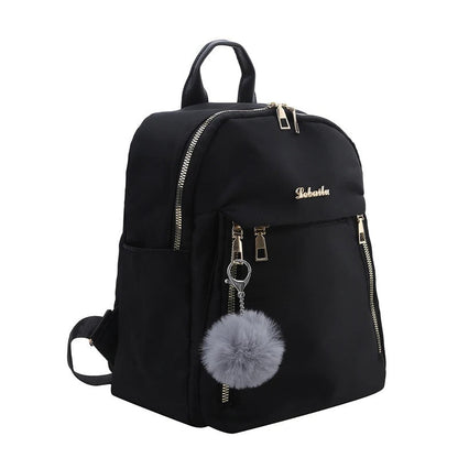 Durable Faux Leather Hiking Backpack
