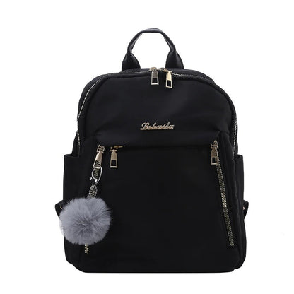 Durable Faux Leather Hiking Backpack