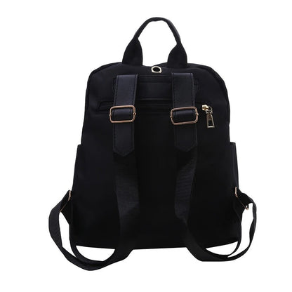 Durable Faux Leather Hiking Backpack