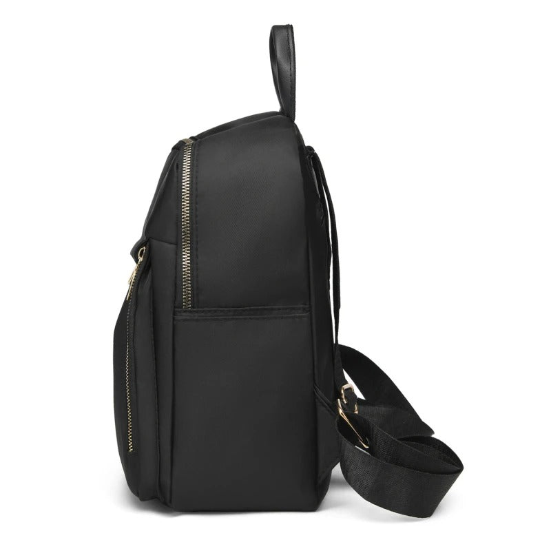 Durable Faux Leather Hiking Backpack
