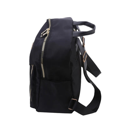 Durable Faux Leather Hiking Backpack