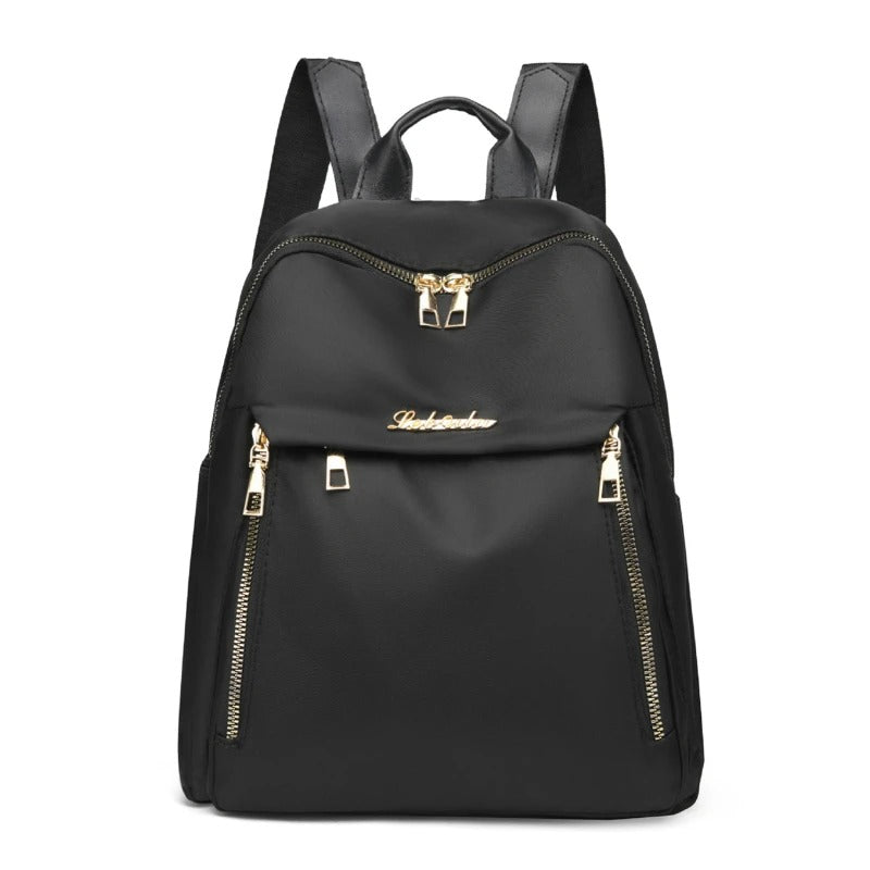 Durable Faux Leather Hiking Backpack - OutfitLondon