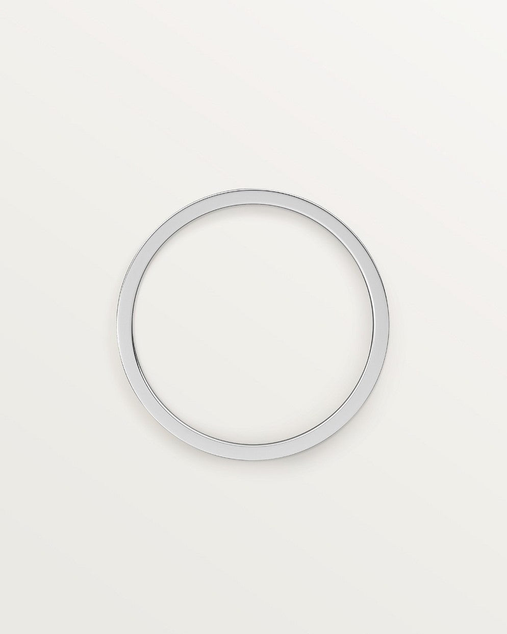 Simple Silver Unisex Zinc Ring Size 1