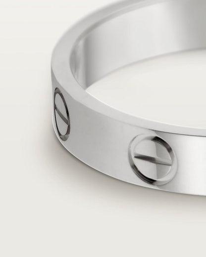 Simple Silver Unisex Zinc Ring Size 1