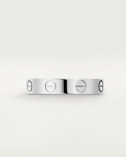 Simple Silver Unisex Zinc Ring Size 1