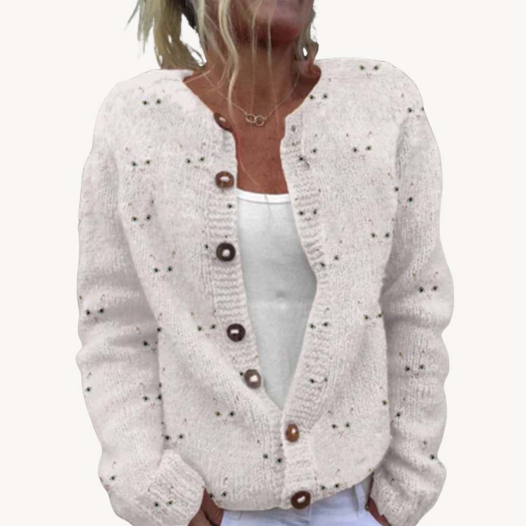Ladies' Pretty Embroidery Sweater