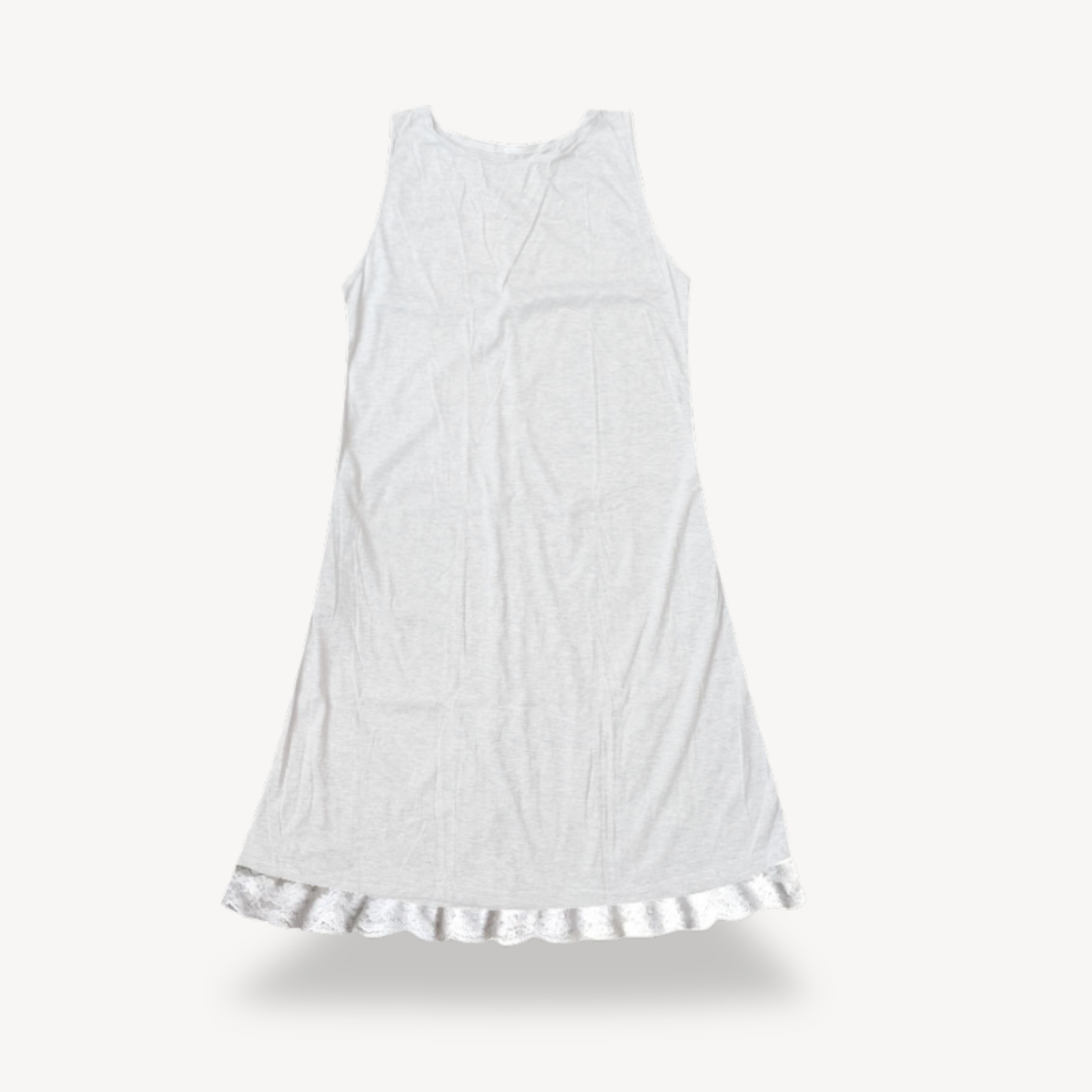 Feminine Lace Trim Summer Dress