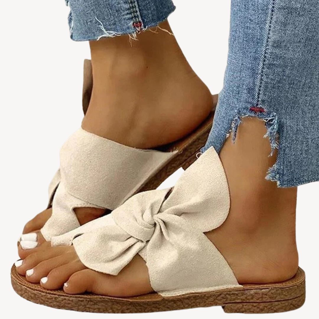 Comfortable Women's Woven Bow Sandals